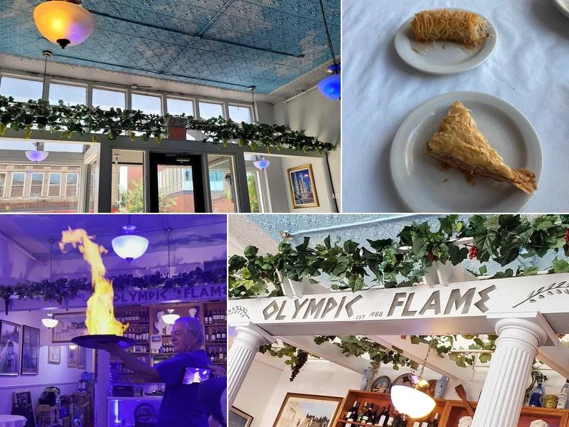 Olympic Flame Restaurant | Greek business photo